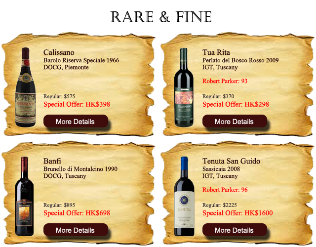 Rare and Fine Wines